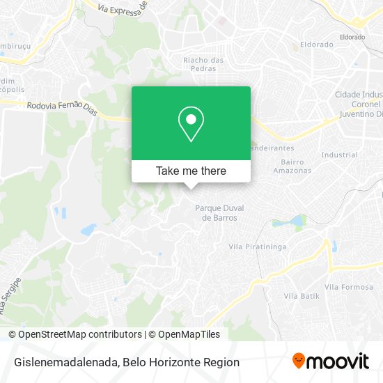 Gislenemadalenada map