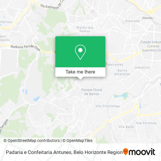 Padaria e Confeitaria Antunes map