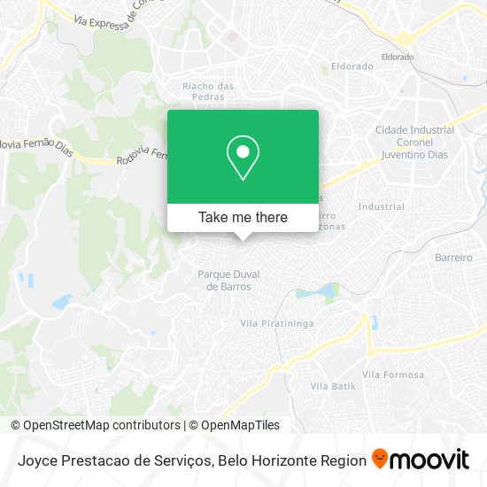 Joyce Prestacao de Serviços map
