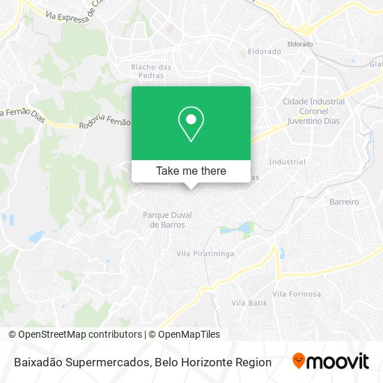Baixadão Supermercados map