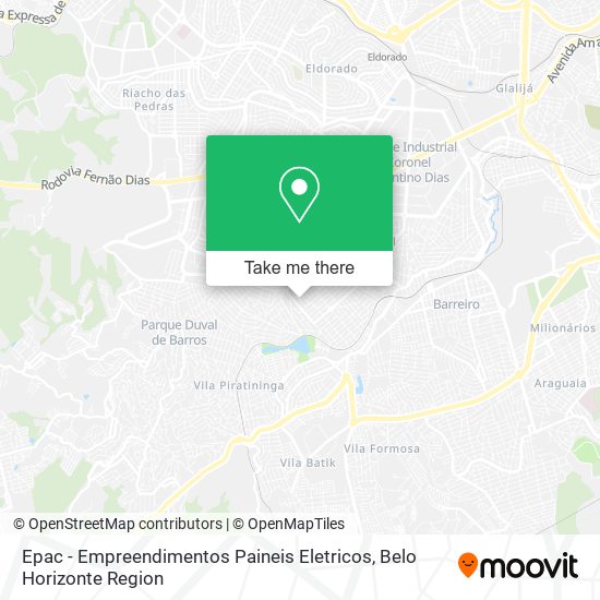 Epac - Empreendimentos Paineis Eletricos map
