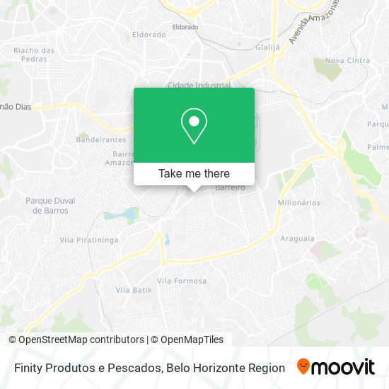 Finity Produtos e Pescados map