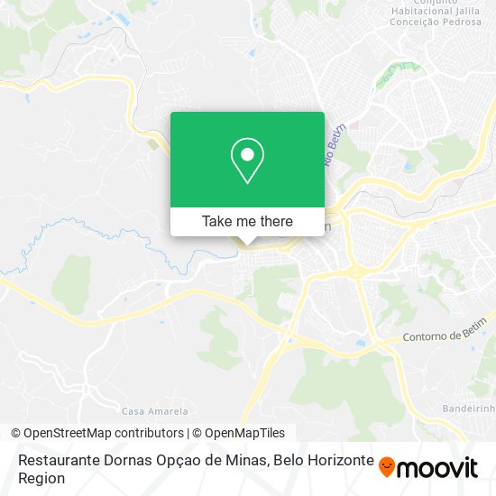 Restaurante Dornas Opçao de Minas map