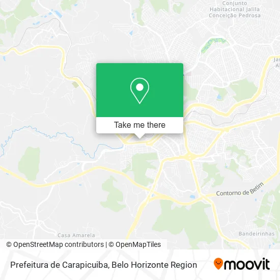 Prefeitura de Carapicuiba map