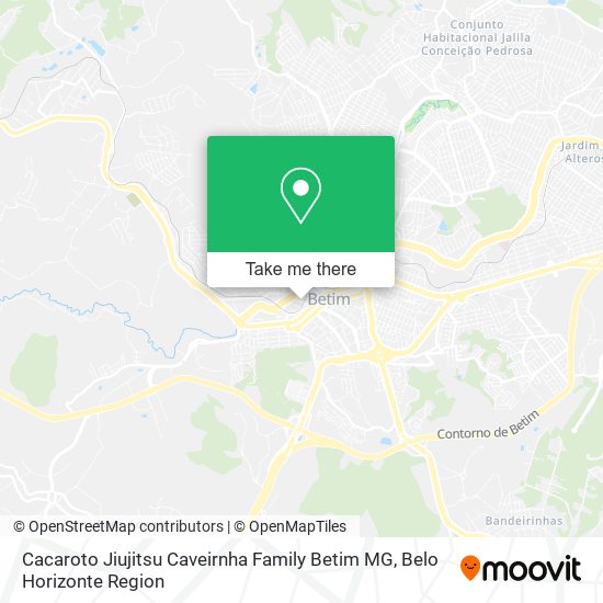 Cacaroto Jiujitsu Caveirnha Family Betim MG map