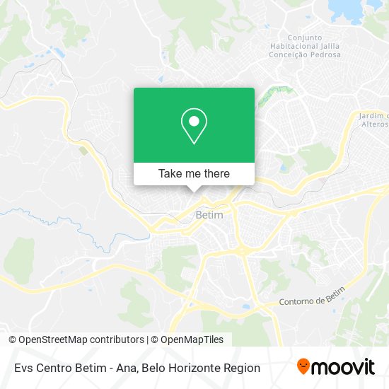 Evs Centro Betim - Ana map