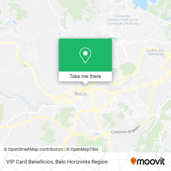 VIP Card Benefícios map