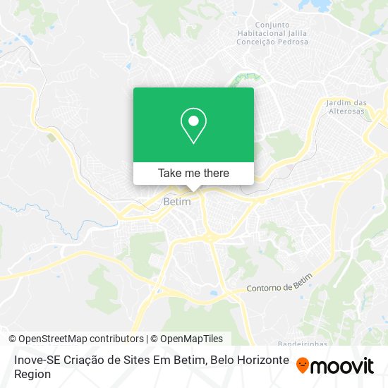 Inove-SE Criação de Sites Em Betim map