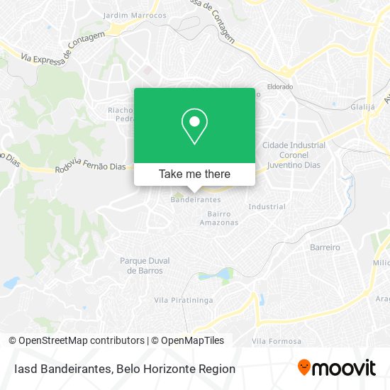 Iasd Bandeirantes map