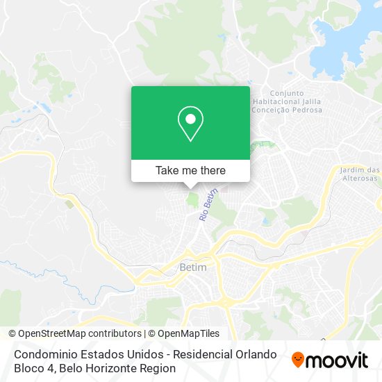 Condominio Estados Unidos - Residencial Orlando Bloco 4 map