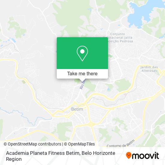 Academia Planeta Fitness Betim map
