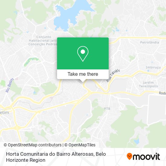 Horta Comunitaria do Bairro Alterosas map