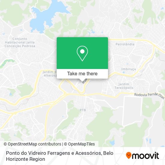 Ponto do Vidreiro Ferragens e Acessórios map