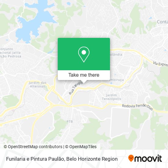 Funilaria e Pintura Paulão map