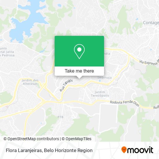 Flora Laranjeiras map
