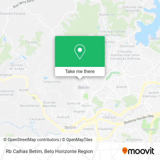 Rb Calhas Betim map