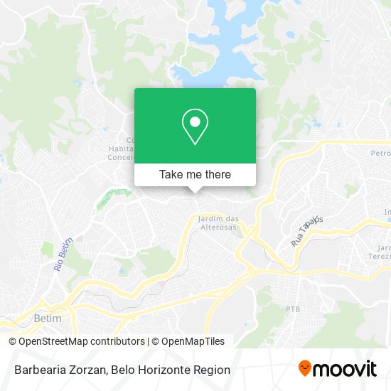 Barbearia Zorzan map
