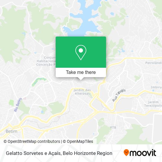Gelatto Sorvetes e Açaís map