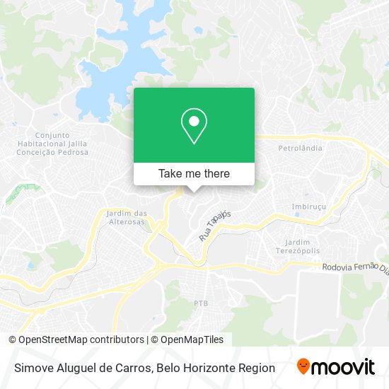 Simove Aluguel de Carros map
