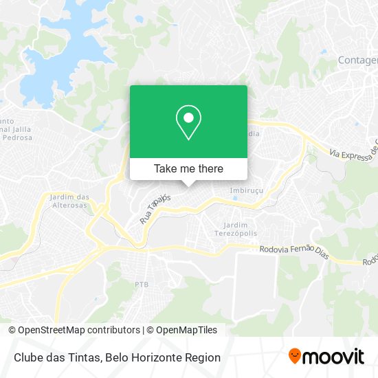 Clube das Tintas map