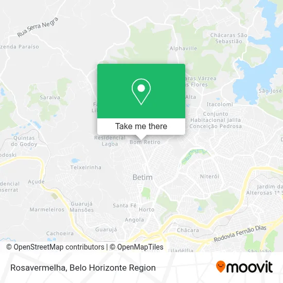 Rosavermelha map
