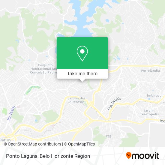 Ponto Laguna map