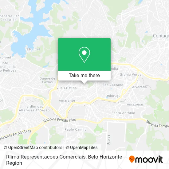 Rlima Representacoes Comerciais map