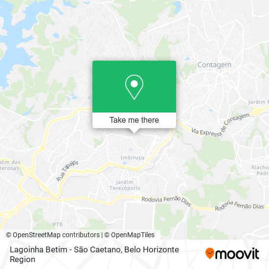 Lagoinha Betim - São Caetano map