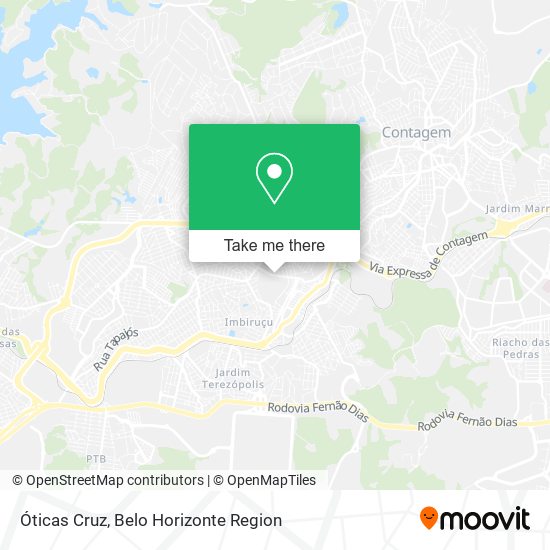 Óticas Cruz map