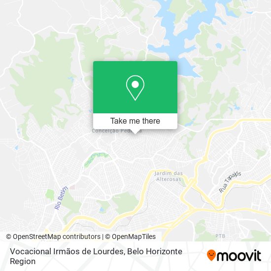 Vocacional Irmãos de Lourdes map