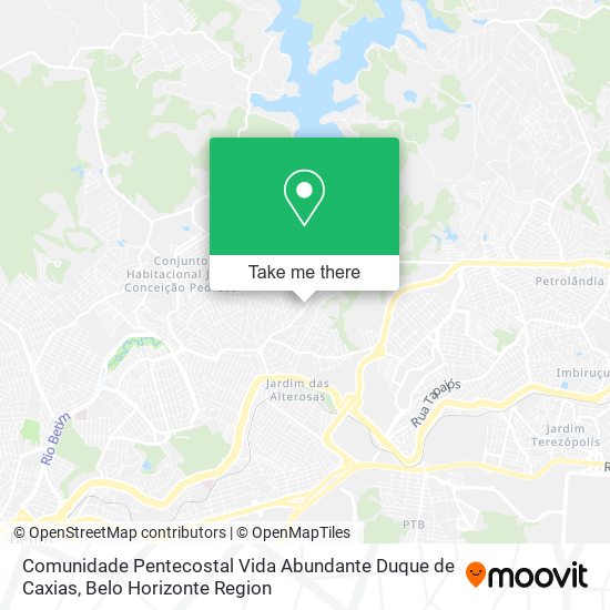 Comunidade Pentecostal Vida Abundante Duque de Caxias map