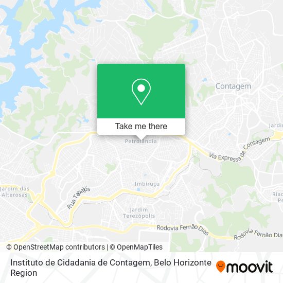 Mapa Instituto de Cidadania de Contagem