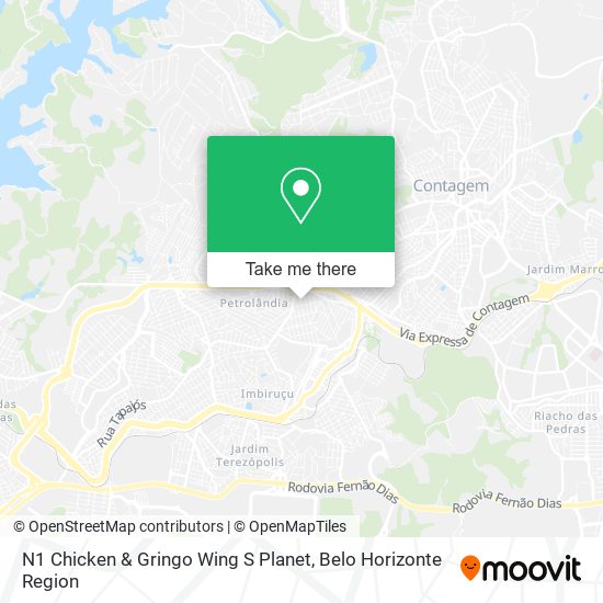 N1 Chicken & Gringo Wing S Planet map