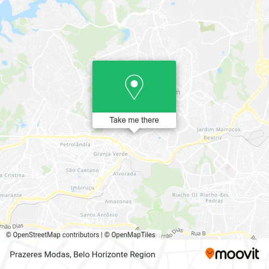 Prazeres Modas map