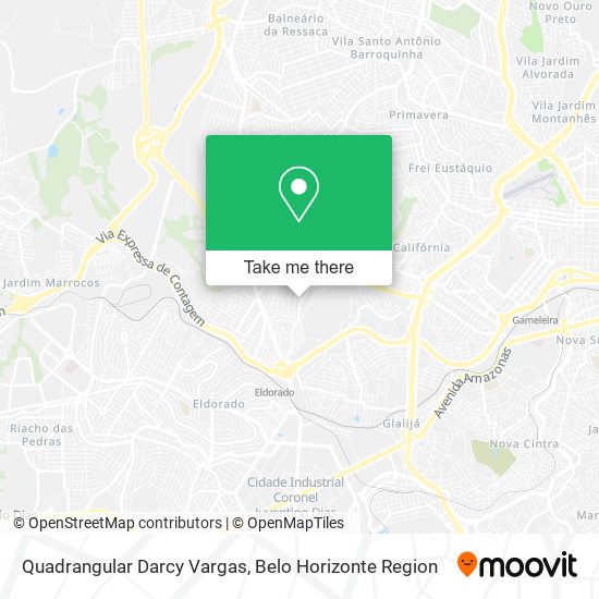 Quadrangular Darcy Vargas map