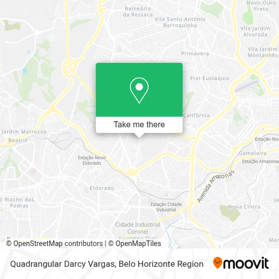 Quadrangular Darcy Vargas map