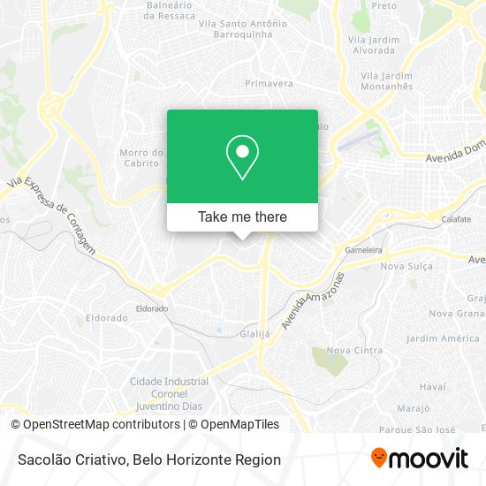 Sacolão Criativo map