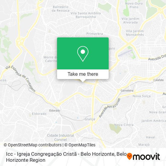 Mapa Icc - Igreja Congregação Cristã - Belo Horizonte