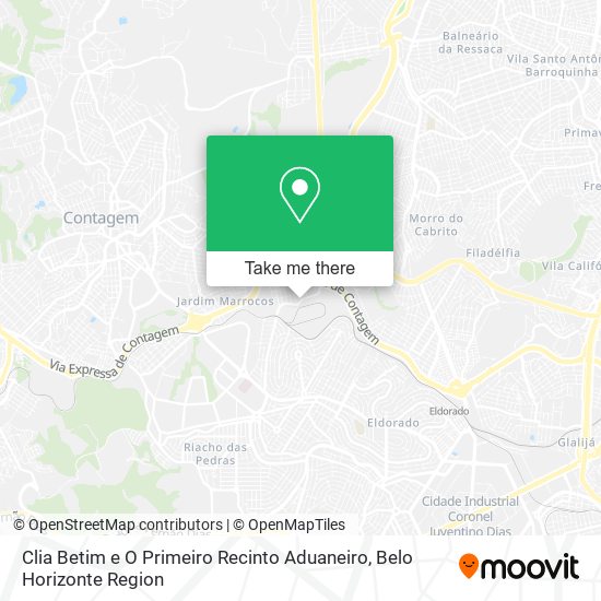 Clia Betim e O Primeiro Recinto Aduaneiro map