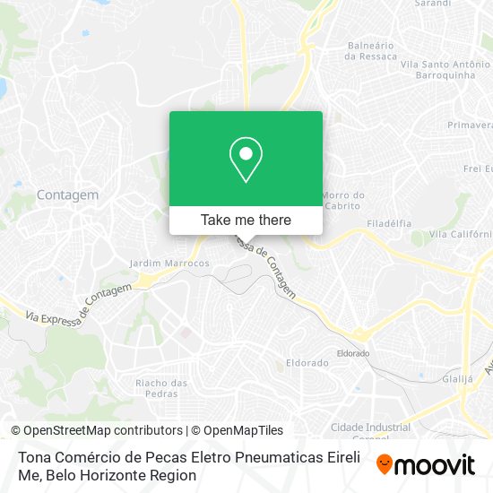 Tona Comércio de Pecas Eletro Pneumaticas Eireli Me map