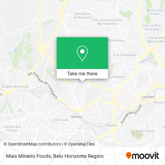 Mais Mineiro Foods map
