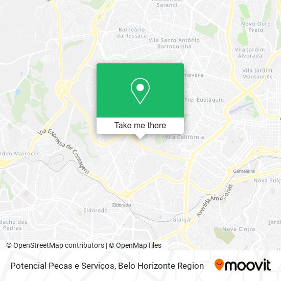 Potencial Pecas e Serviços map