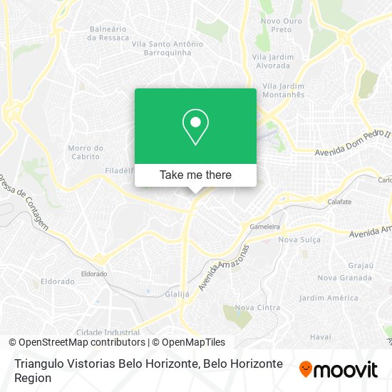 Mapa Triangulo Vistorias Belo Horizonte