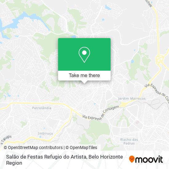 Salão de Festas Refugio do Artista map