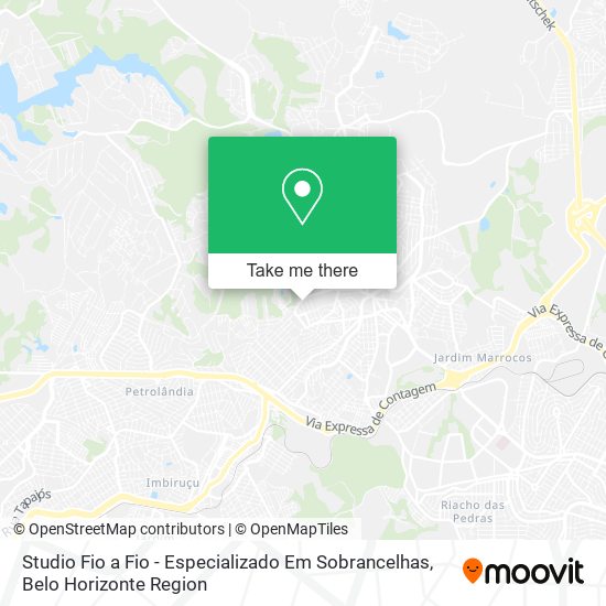 Mapa Studio Fio a Fio - Especializado Em Sobrancelhas