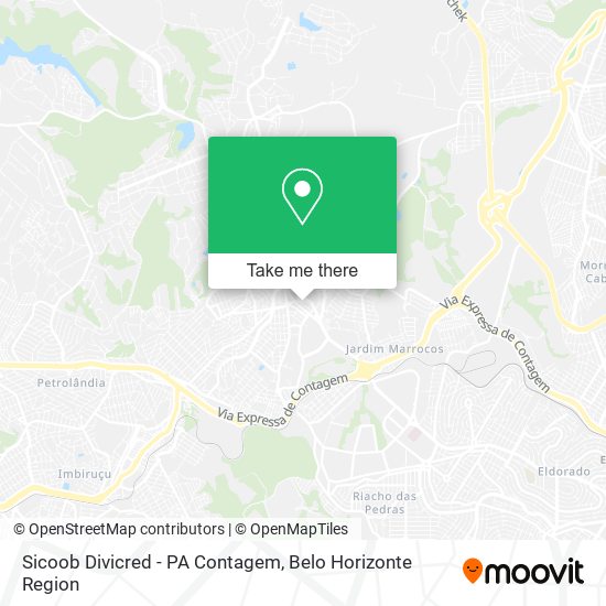 Sicoob Divicred - PA Contagem map