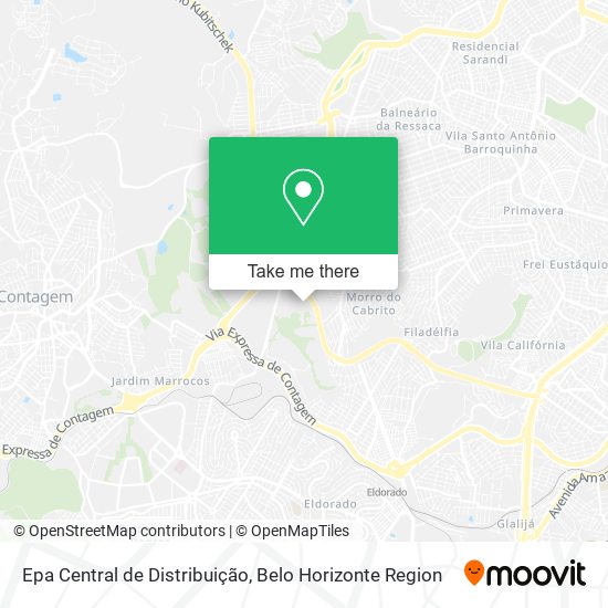 Epa Central de Distribuição map