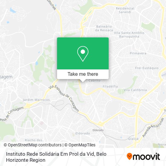 Mapa Instituto Rede Solidária Em Prol da Vid