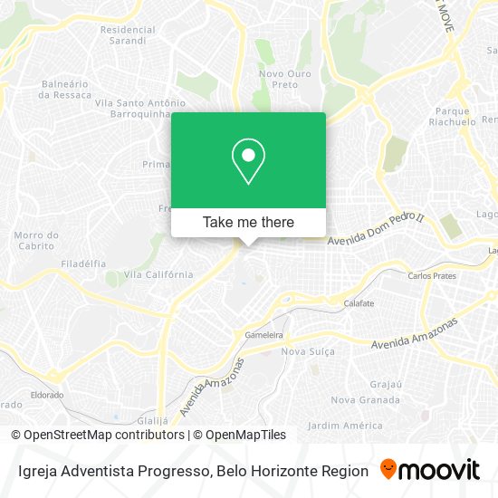 Mapa Igreja Adventista Progresso