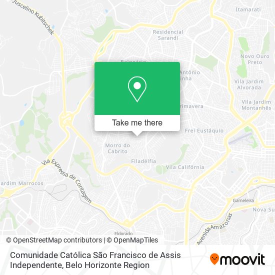 Comunidade Católica São Francisco de Assis Independente map